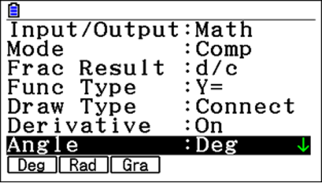 Casio degree 2024 mode